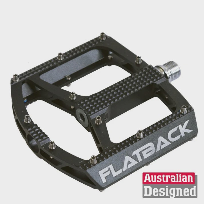 Azur Flat Back Pedals Black