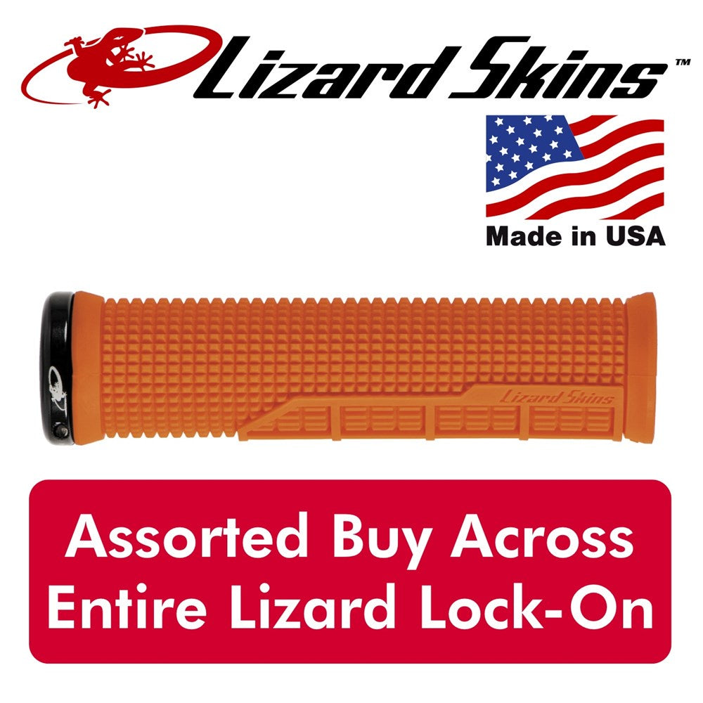 Lizard Skin Grips - Machine LockOn - Orange