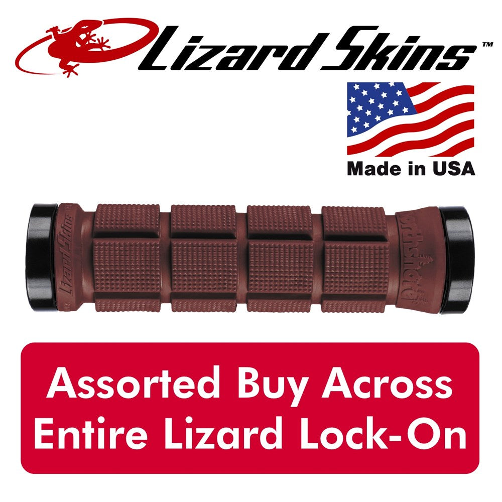 LIZARD SKINS LOCK ON N/SH DEEP RED