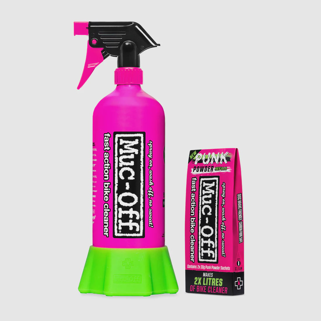 Muc-Off Bottle For Life plus Punk Powder Bundle