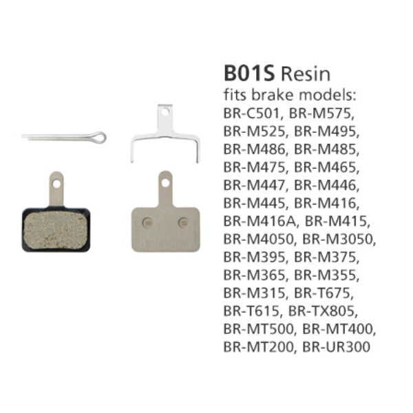 Shimano Brake Pads Resin - B01S