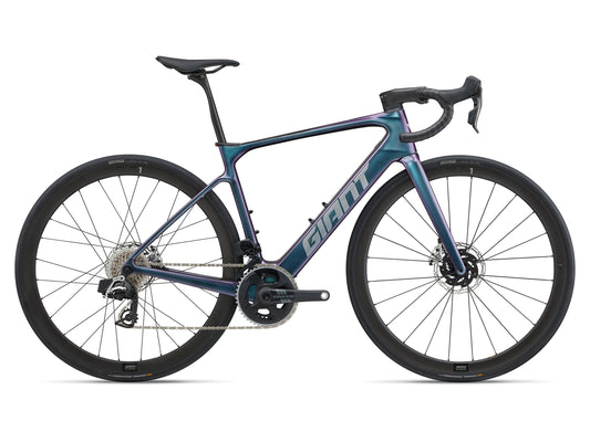 2025 Giant Defy Advanced E+ Elite 0 - Blue Dragonfly