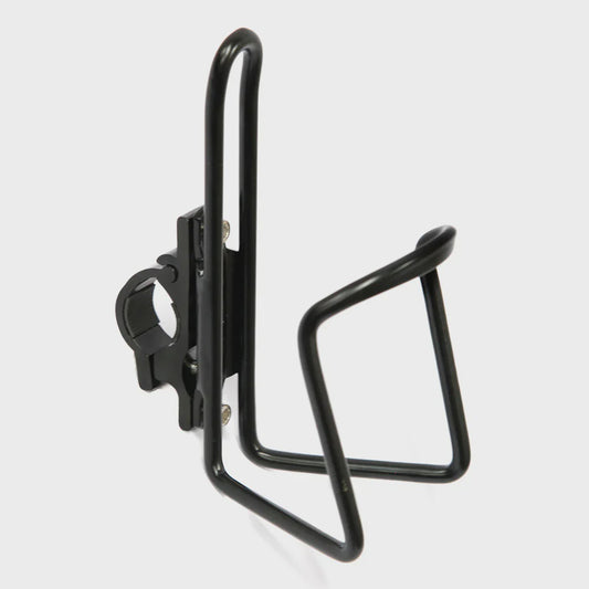 QBP Bottle Cage - Alloy, Black with handlebar mount