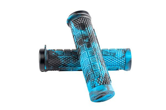 RYFE Grips - BOSSA - Single Lock On Pro Grip, Marble BLUE/BLACK