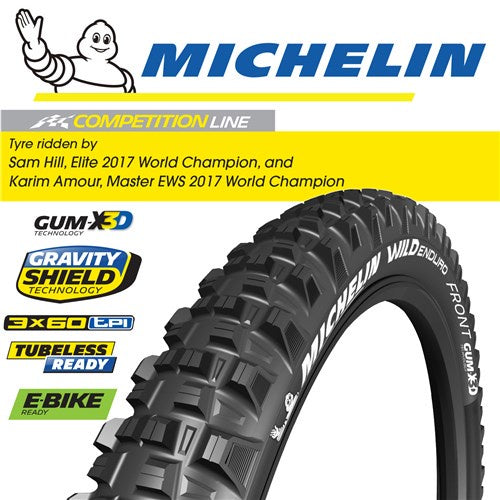 Michelin Wild Enduro Front Gum-X3D - 27.5"x2.4"