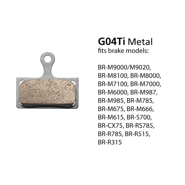 Shimano Brake Pads Metal  M9000 GO4TI