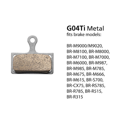 Shimano Brake Pads Metal  M9000 GO4TI